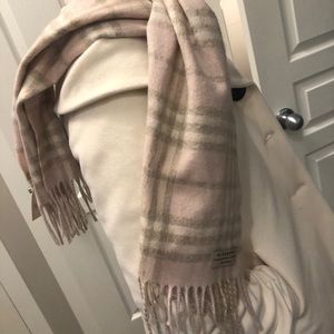 Pink Burberry scarf